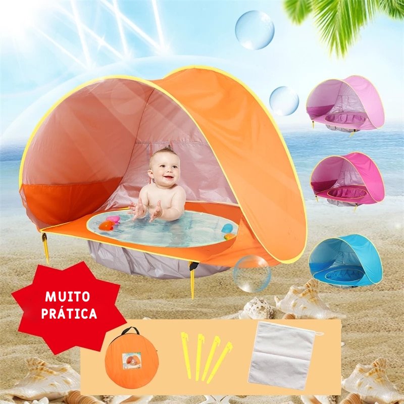 Barraca de praia + piscina para bebês